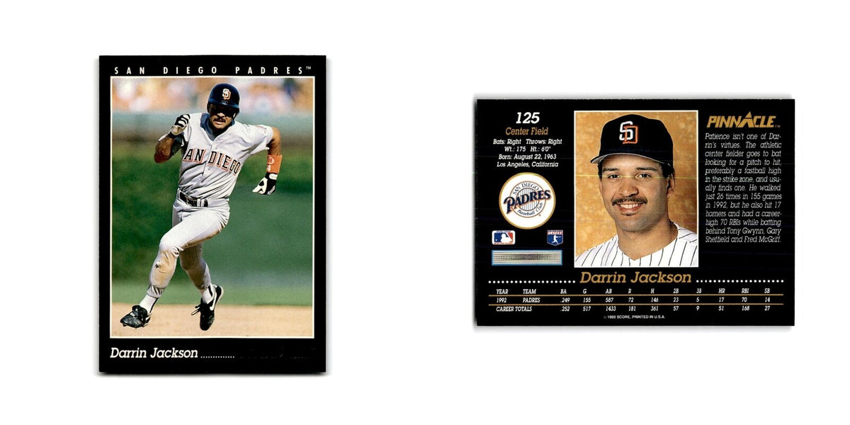 Darrin Jackson 1993 Pinnacle #125 San Diego Padres Baseball Card NM