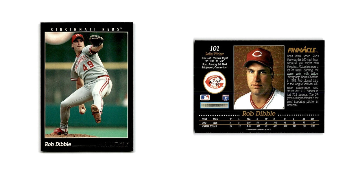 Rob Dibble 1993 Pinnacle #101 Cincinnati Reds Baseball Card NM