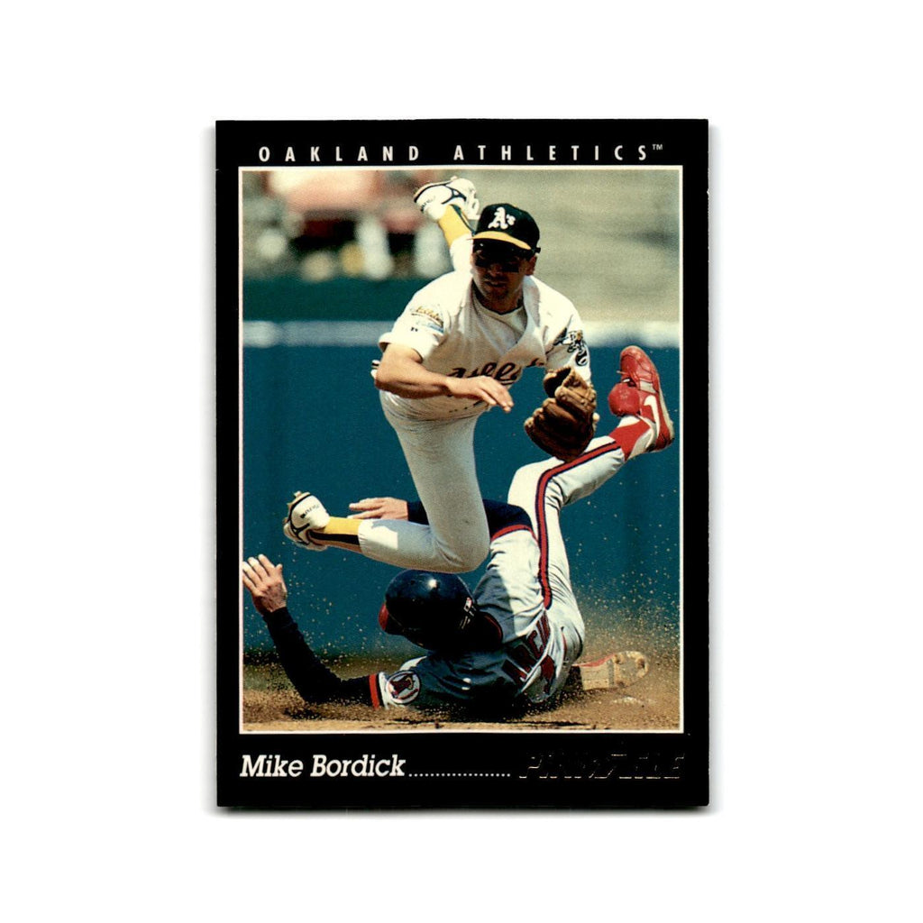Mike Bordick 1993 Pinnacle #85 Oakland Athletics Baseball Card NM