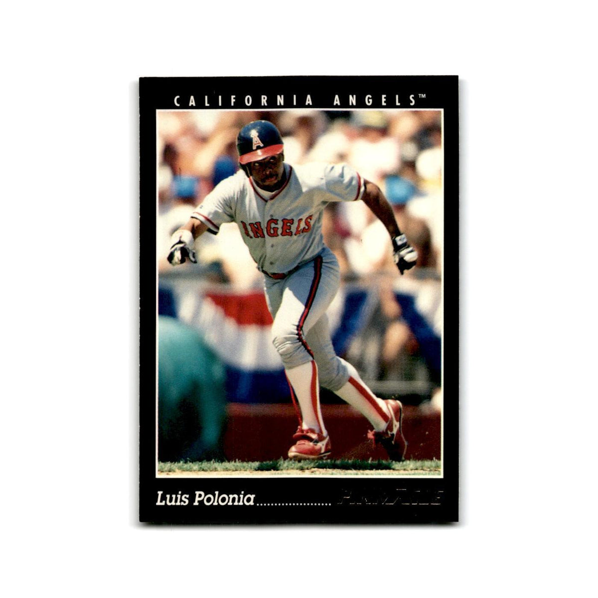 Luis Polonia 1993 Pinnacle #31 California Angels Baseball Card NM