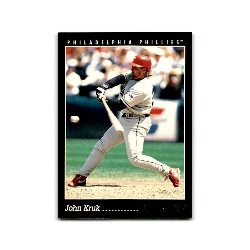 John Kruk 1993 Pinnacle #8 Philadelphia Phillies Baseball Card NM