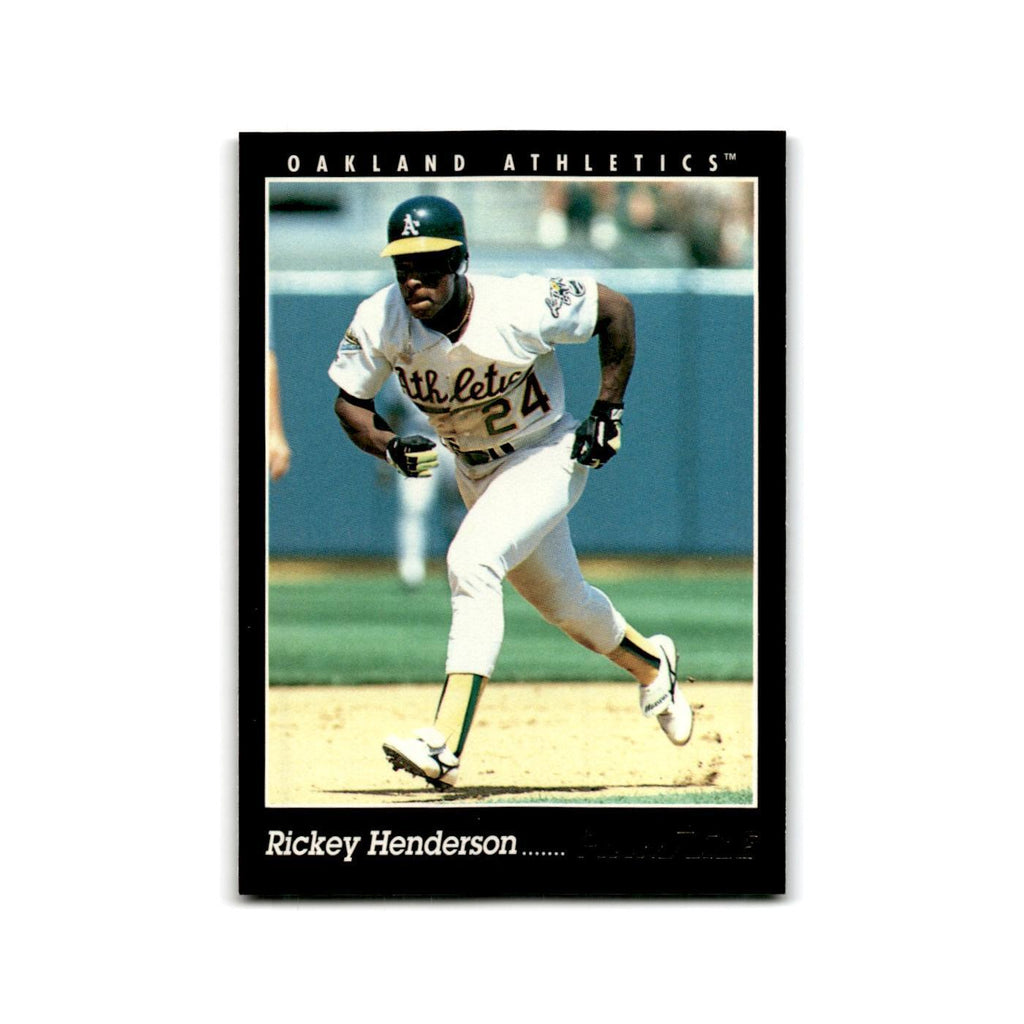 Rickey Henderson 1993 Pinnacle #29 Oakland Athletics Baseball Card NM