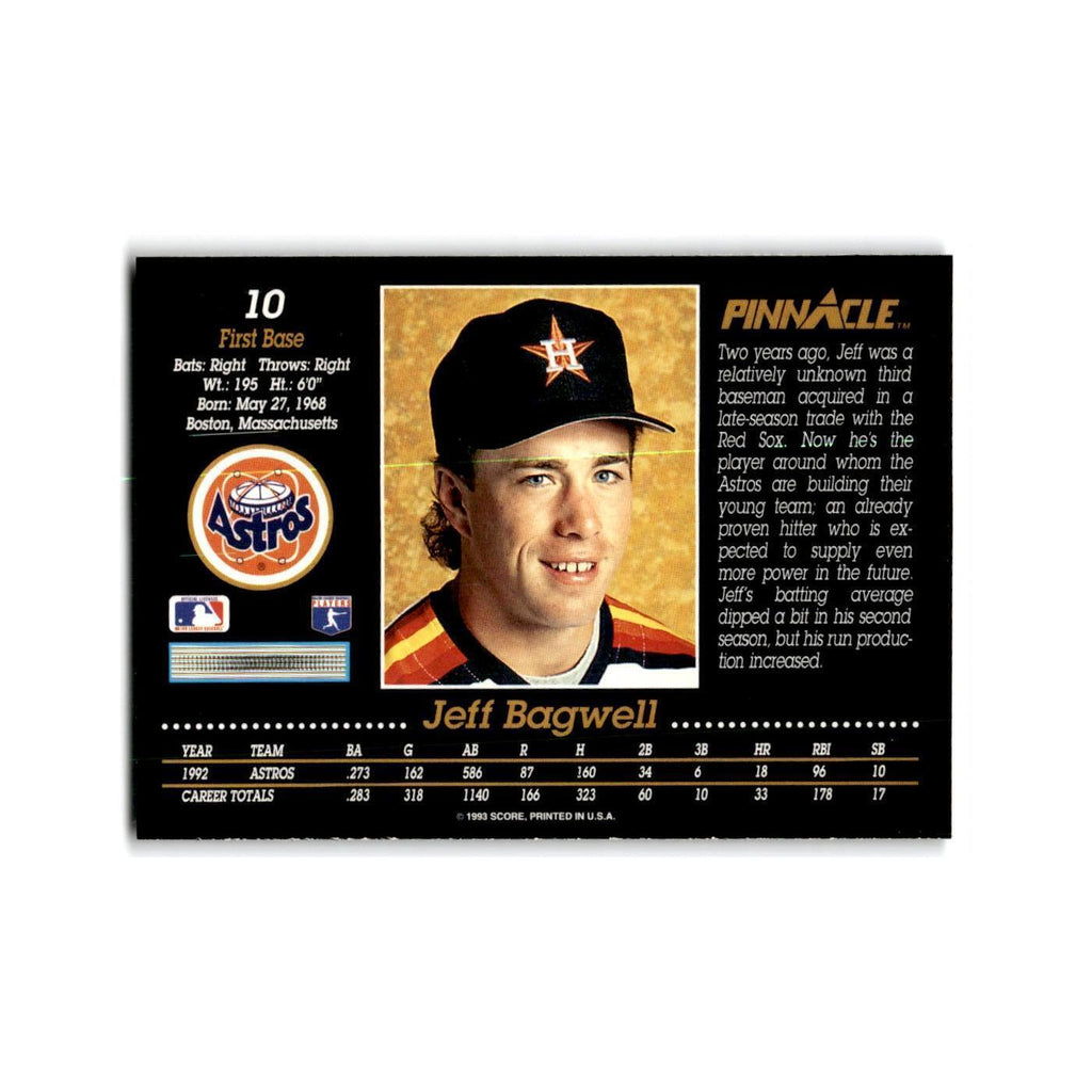 Jeff Bagwell 1993 Pinnacle #10 Houston Astros Baseball Card NM