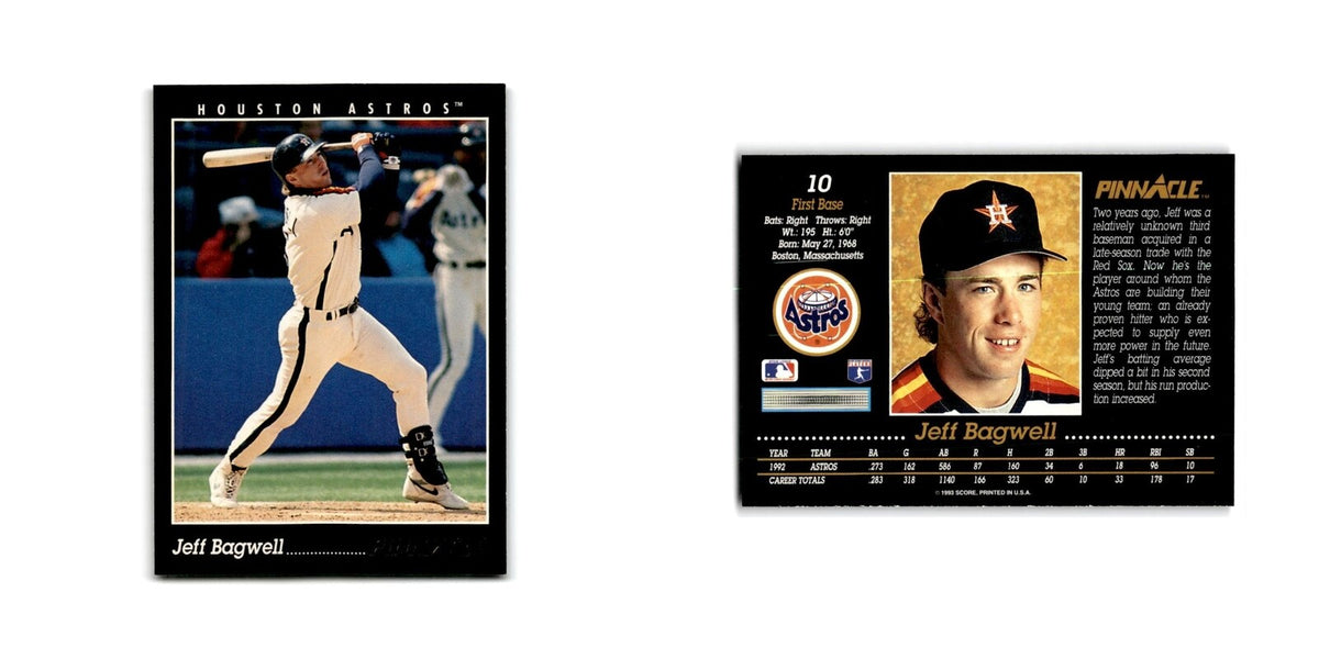 Jeff Bagwell 1993 Pinnacle #10 Houston Astros Baseball Card NM