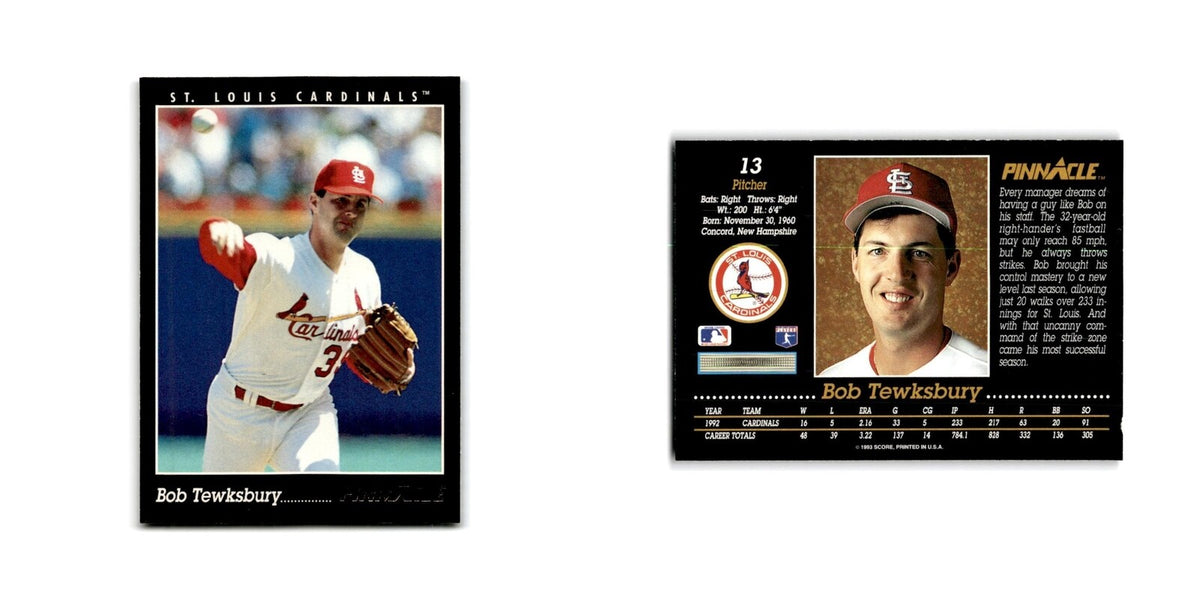 Bob Tewksbury 1993 Pinnacle #13 St. Louis Cardinals Baseball Card NM