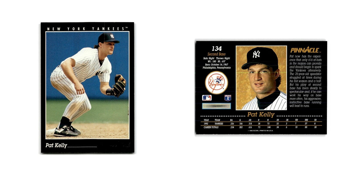 Pat Kelly 1993 Pinnacle #134 New York Yankees Baseball Card NM