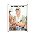 1967 Topps Baseball Card Wes Stock Kansas City Athletics #74