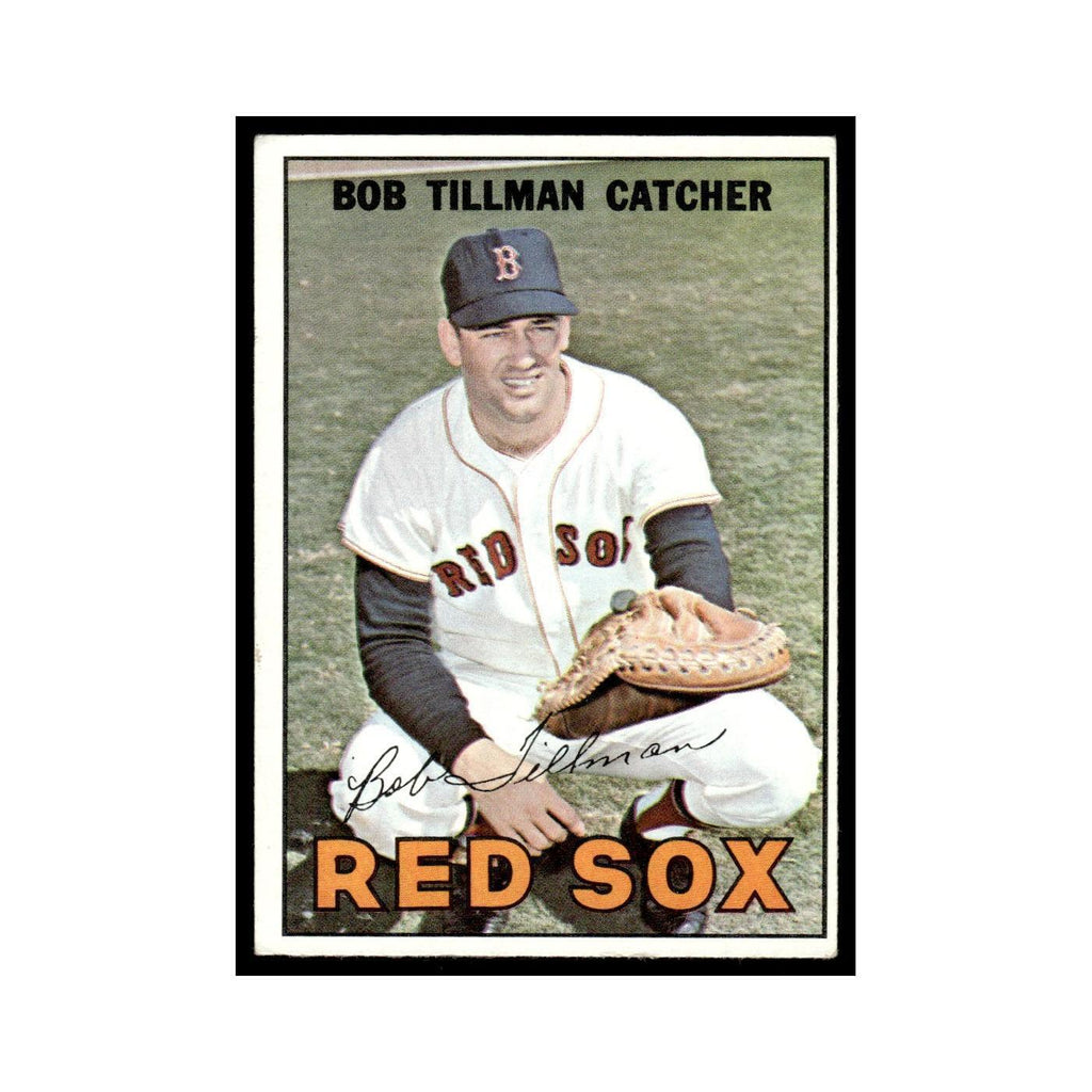 1967 Topps Baseball Card Bob Tillman Red Sox #36