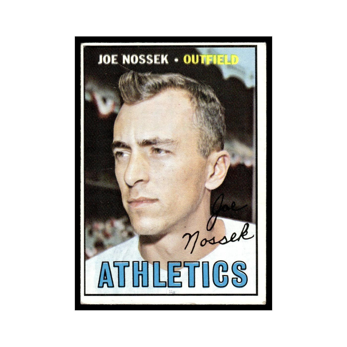 1967 Topps Baseball Card Joe Nossek Kansas City Athletics #209