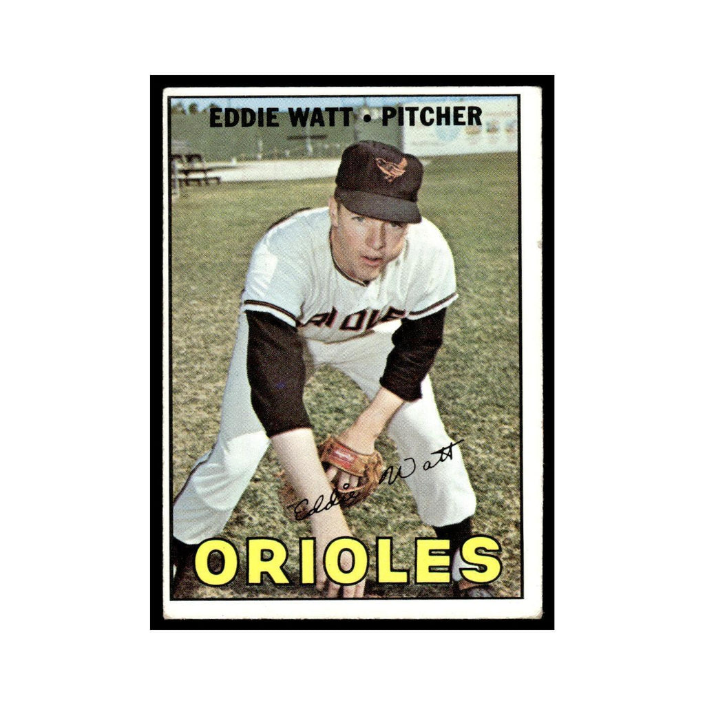 1967 Topps Baseball Card Eddie Watt Orioles #271
