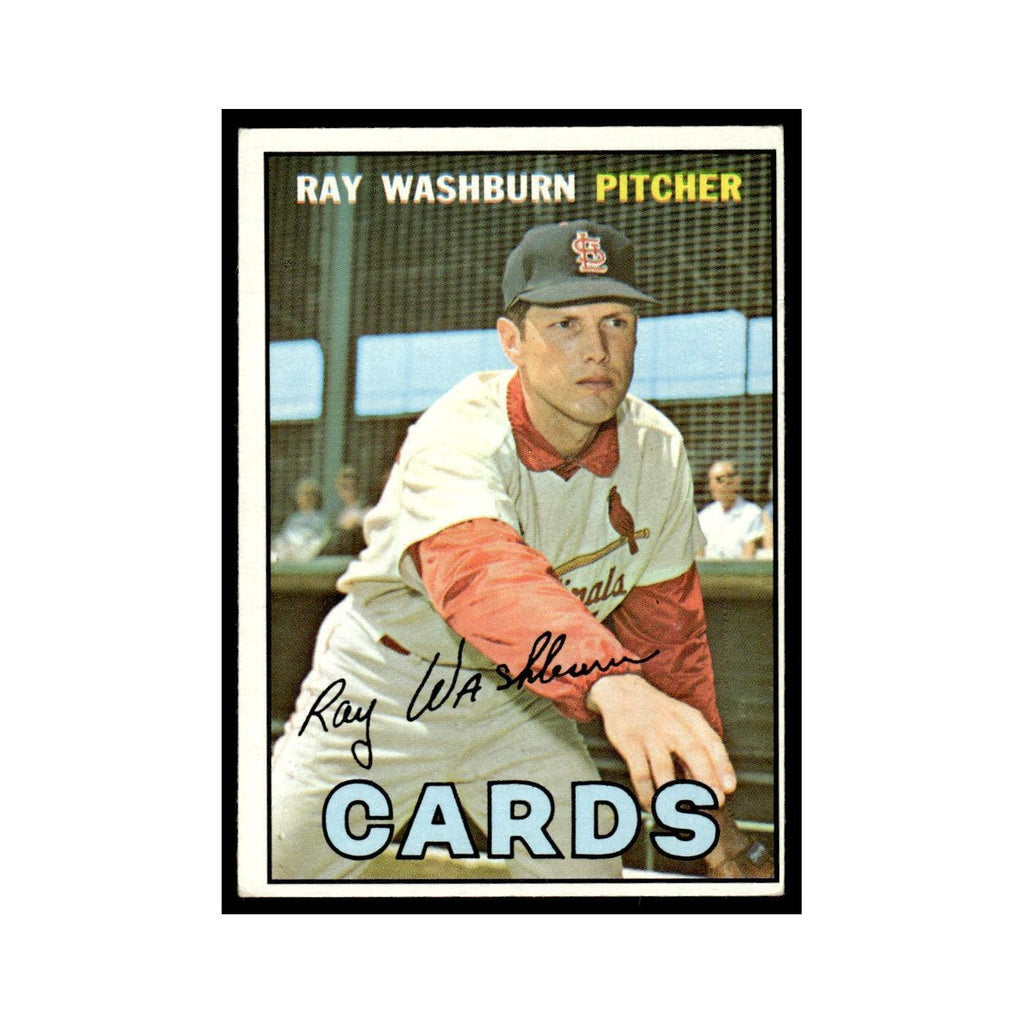 1967 Topps Baseball Card Ray Washburn Cardinals #92