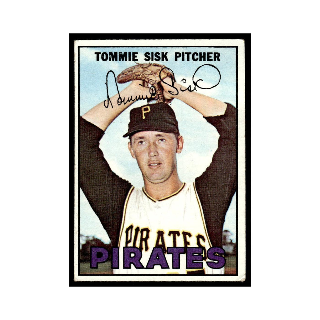 1967 Topps Baseball Card Tommie Sisk Pirates #84