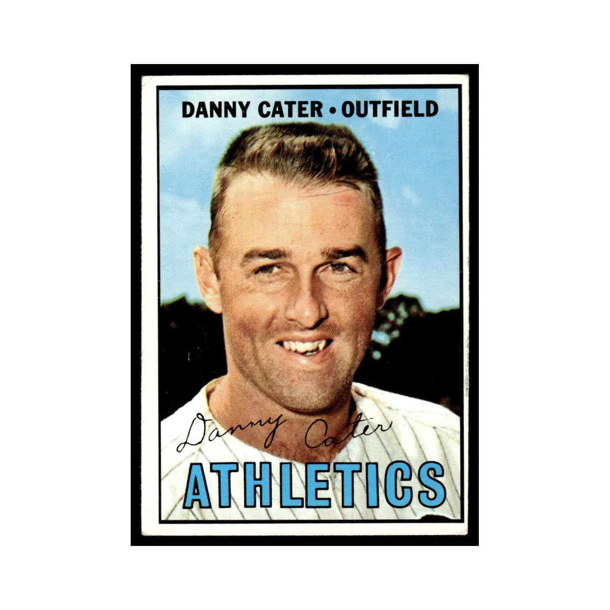 1967 Topps Baseball Card Danny Cater Kansas City Athletics #157