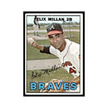 1967 Topps Baseball Card Felix Millan Braves #89