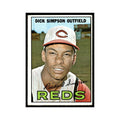 1967 Topps Baseball Card Dick Simpson Reds #6