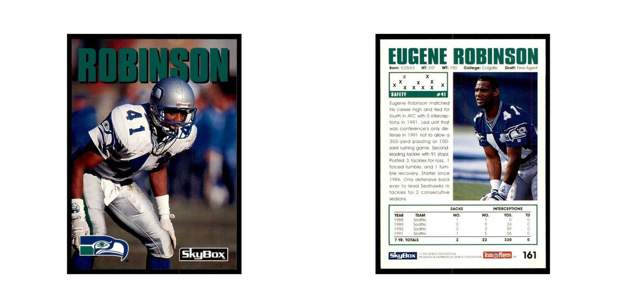 1992 SkyBox Eugene Robinson Football Cards #161