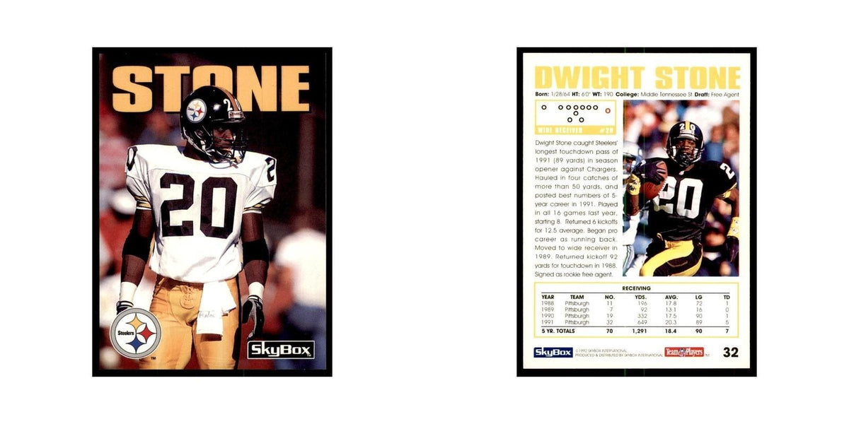 1992 SkyBox Dwight Stone Football Cards #32