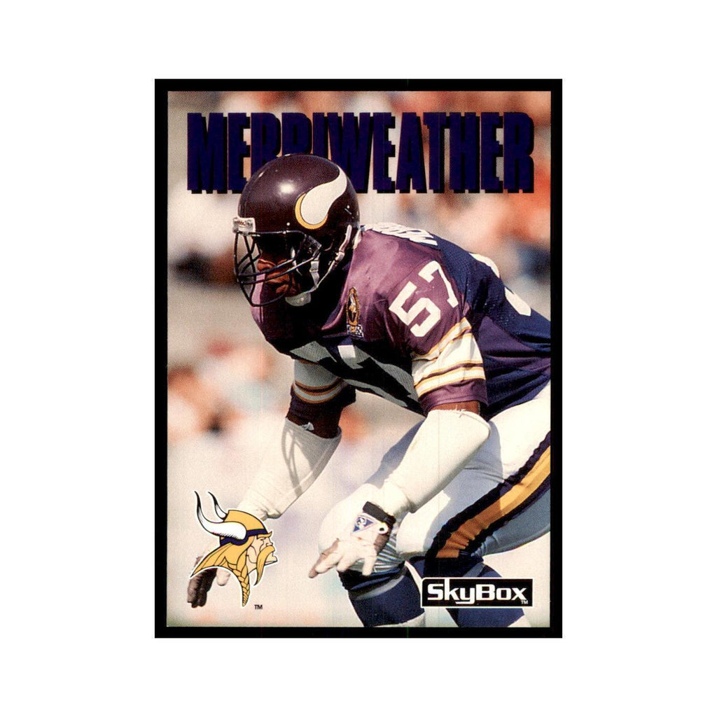 1992 SkyBox Mike Merriweather Football Cards #158