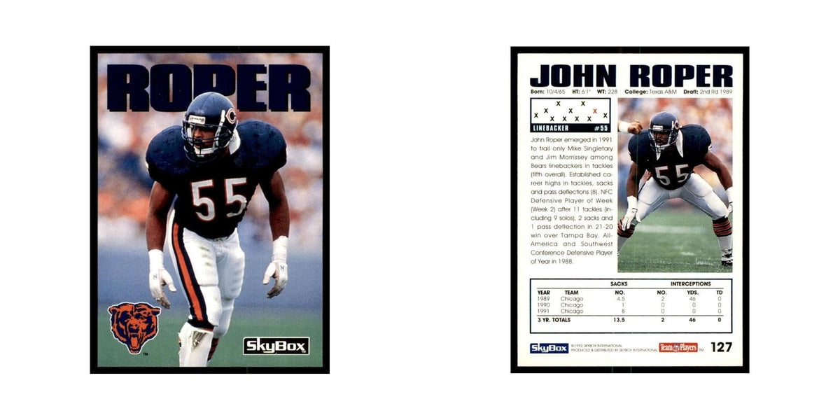 1992 SkyBox John Roper Football Cards #127