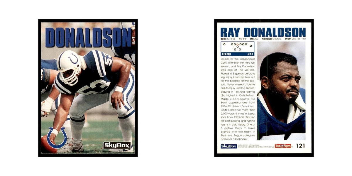 1992 SkyBox Ray Donaldson Football Cards #121