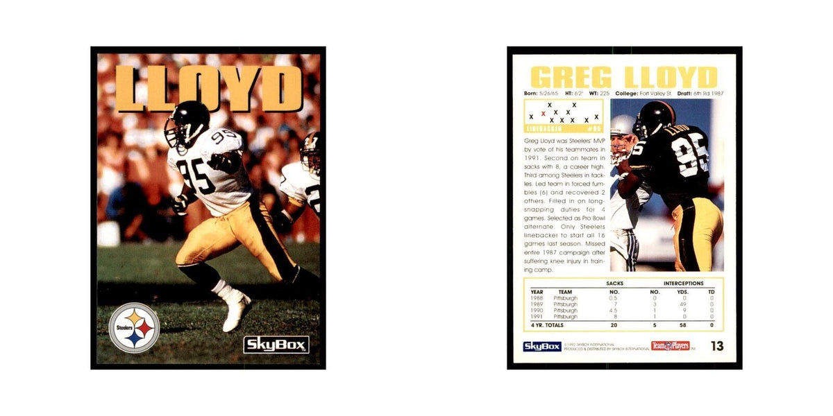 1992 SkyBox Greg Lloyd Football Cards #13