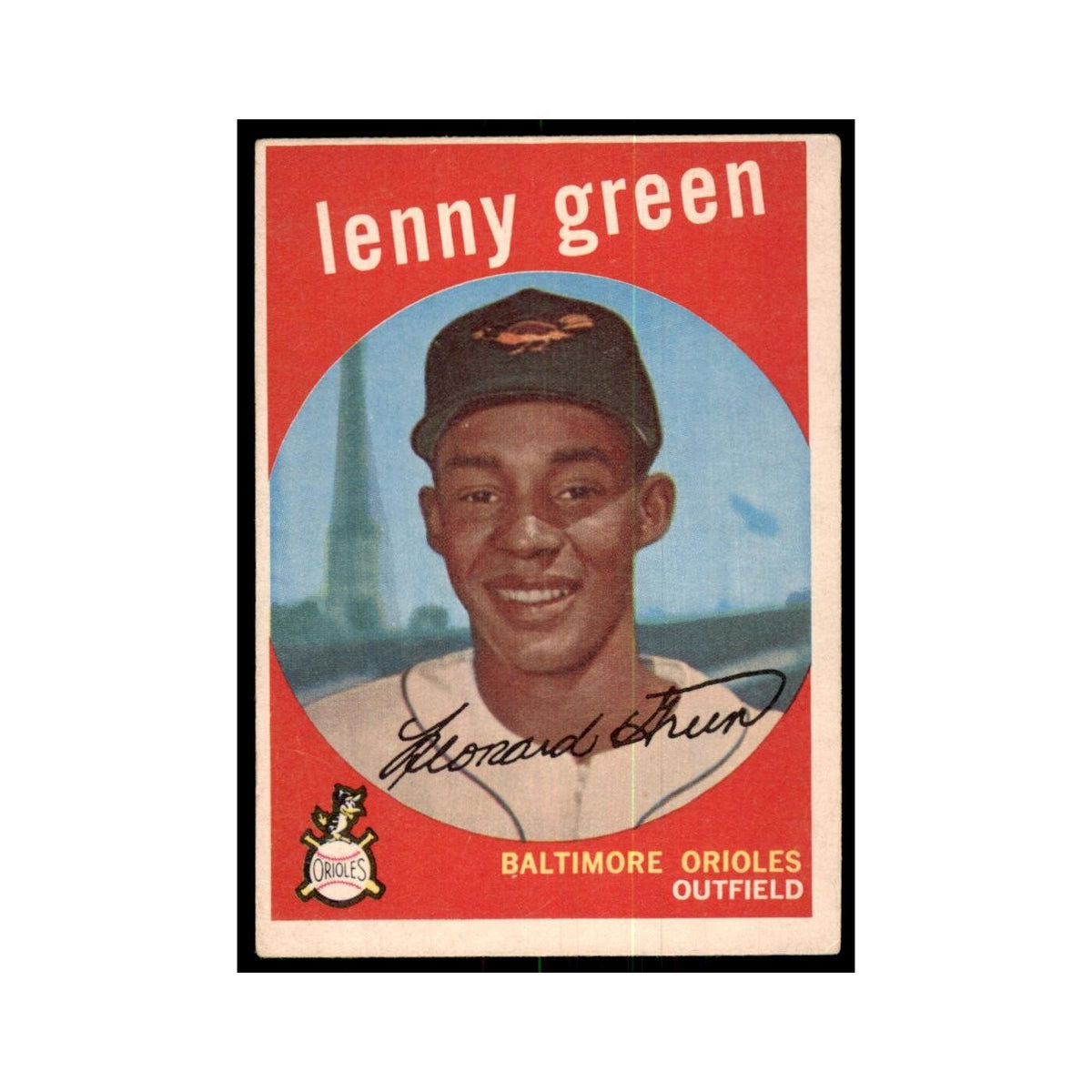 1959 Topps Lenny Green Baseball Cards #209