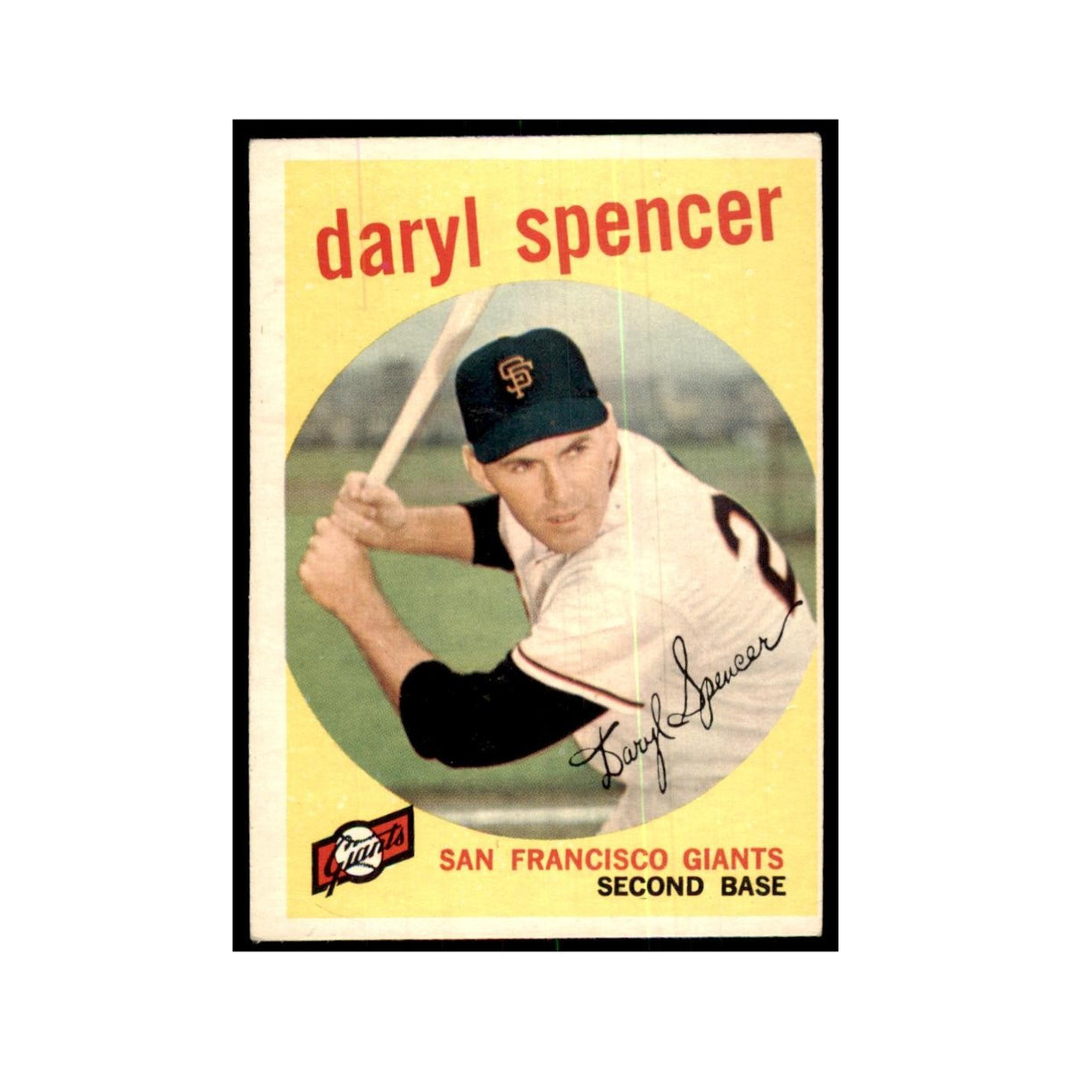 1959 Topps Daryl Spencer Baseball Cards #443