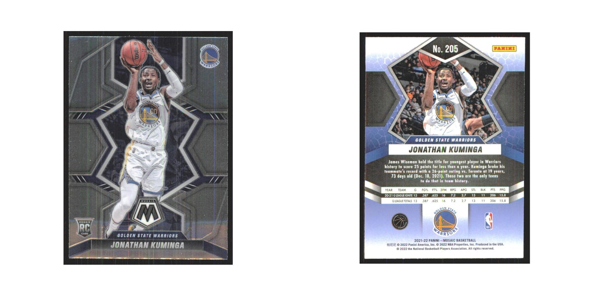 2021 Panini Mosaic Jonathan Kuminga RC Golden State Warriors #205