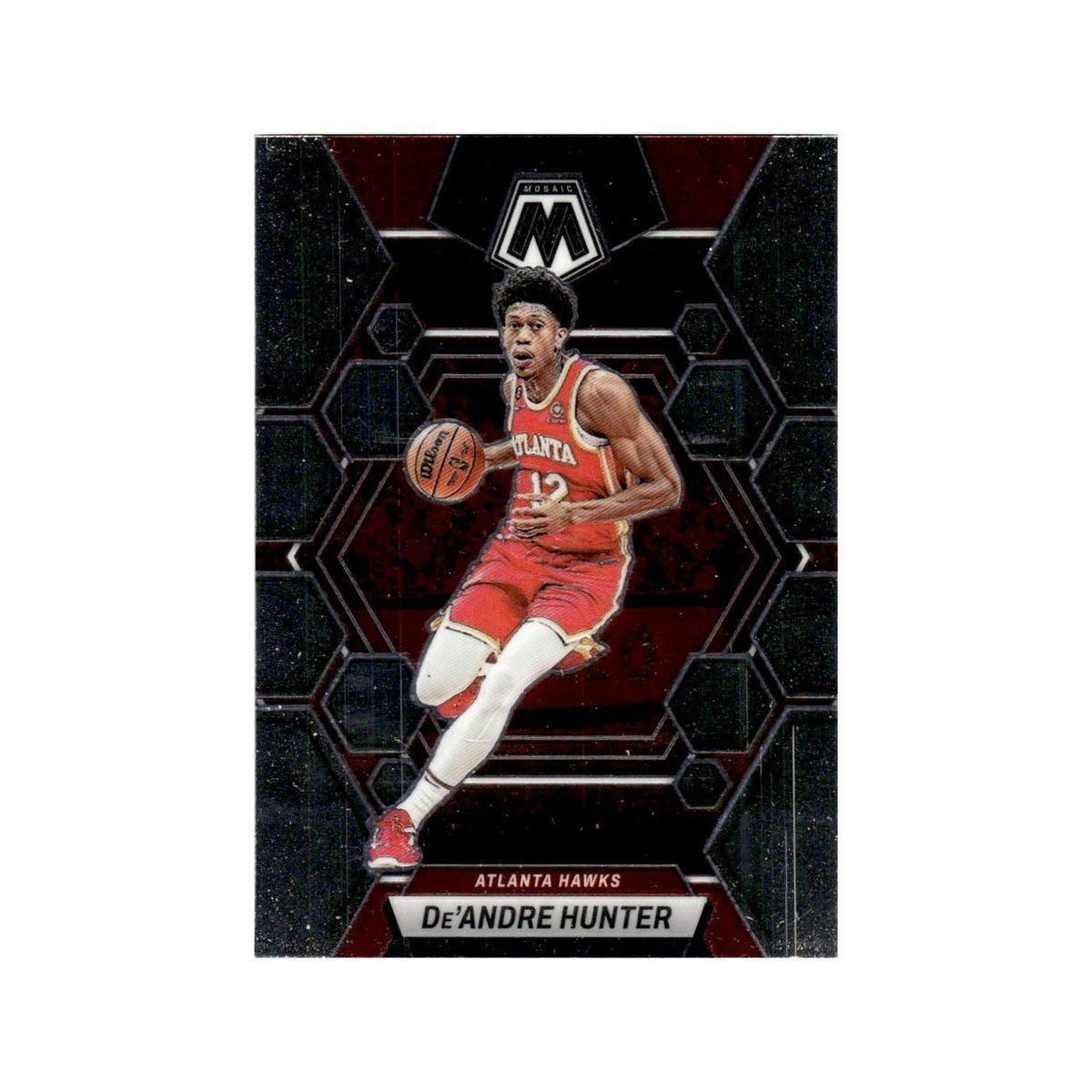 De'Andre Hunter 2022 Panini Mosaic #192 Atlanta Hawks Basketball Card NM