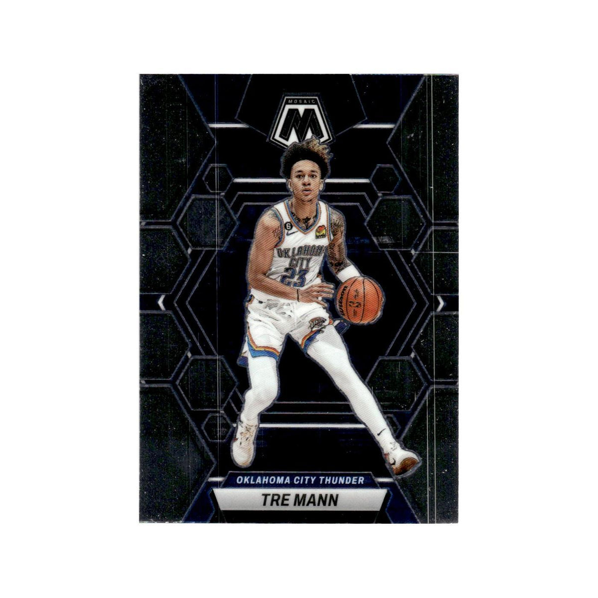 Tre Mann 2022 Panini Mosaic #186 Oklahoma City Thunder Basketball Card NM