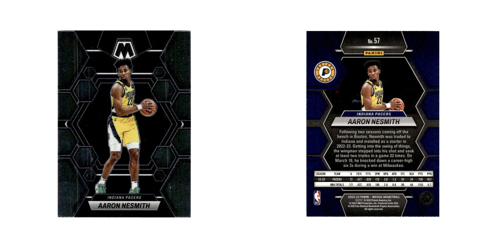 Aaron Nesmith 2022 Panini Mosaic #57 Indiana Pacers Basketball Card NM