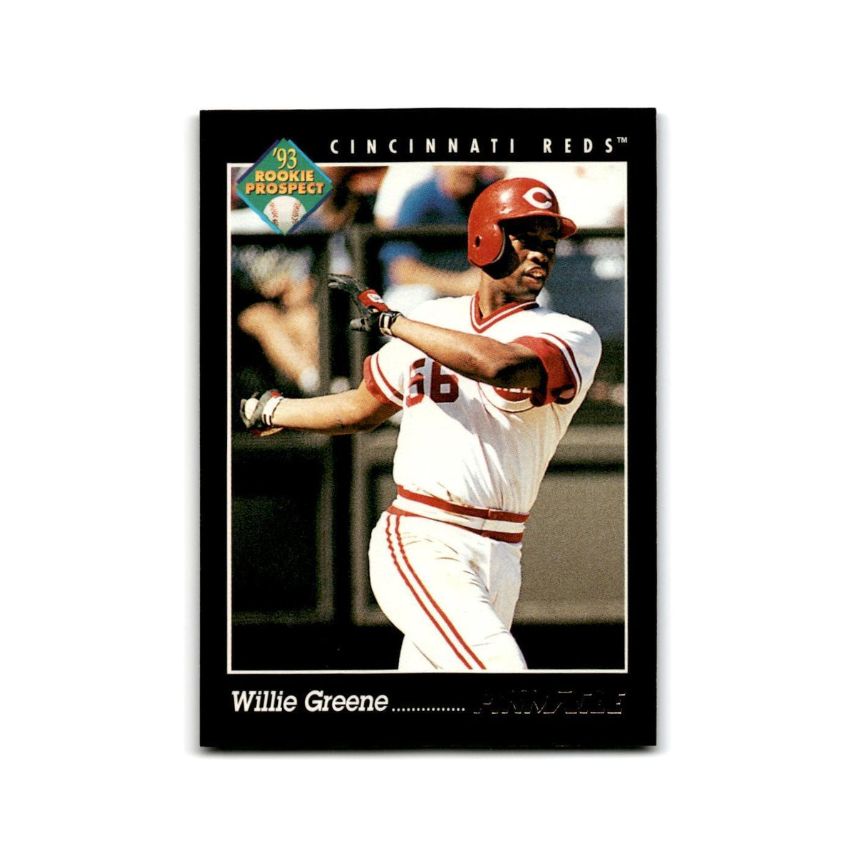 Willie Greene Rookie 1993 Pinnacle #285 Cincinnati Reds Baseball Card NM
