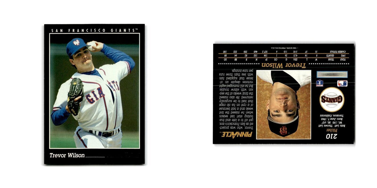 Trevor Wilson 1993 Pinnacle #210 San Francisco Giants Baseball Card NM