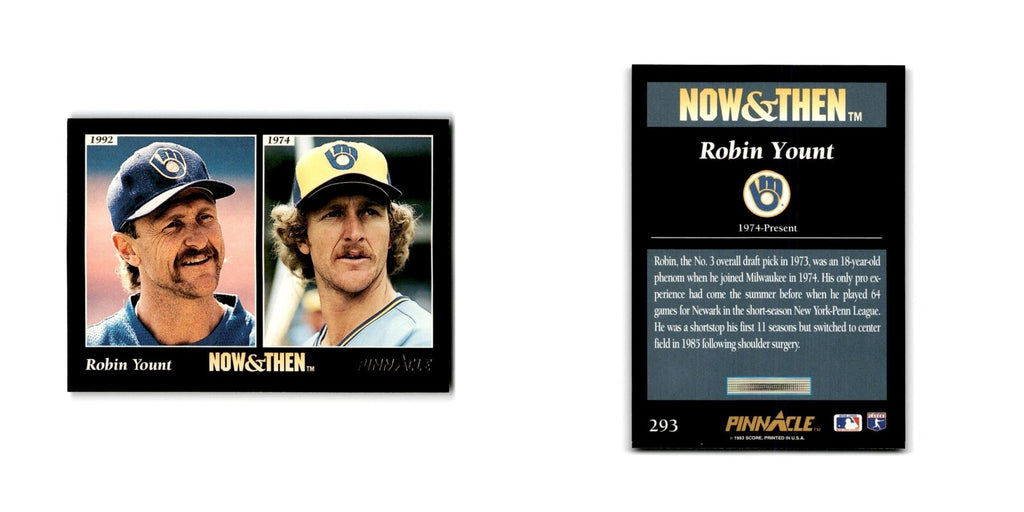 Robin Yount 1993 Pinnacle #293 Milwaukee Brewers Baseball Card NM