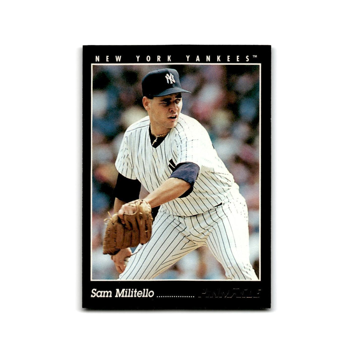 Sam Militello 1993 Pinnacle #225 New York Yankees Baseball Card NM