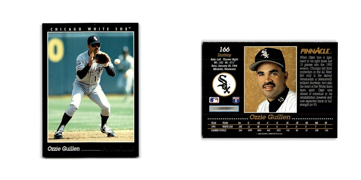 Ozzie Guillen 1993 Pinnacle #166 Chicago White Sox Baseball Card NM