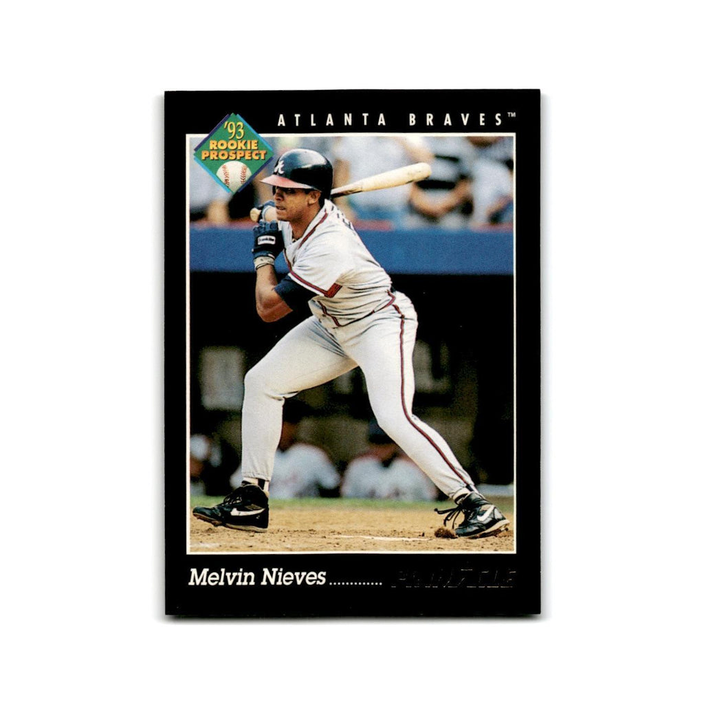 Melvin Nieves Rookie 1993 Pinnacle #248 Atlanta Braves Baseball Card NM