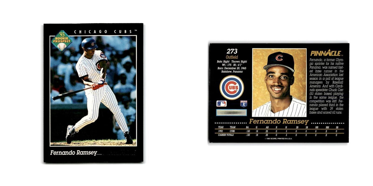Fernando Ramsey Rookie 1993 Pinnacle #273 Chicago Cubs Baseball Card NM