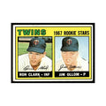 1967 Topps Baseball Card Ron Clark/Jim Ollom RC Twins #137