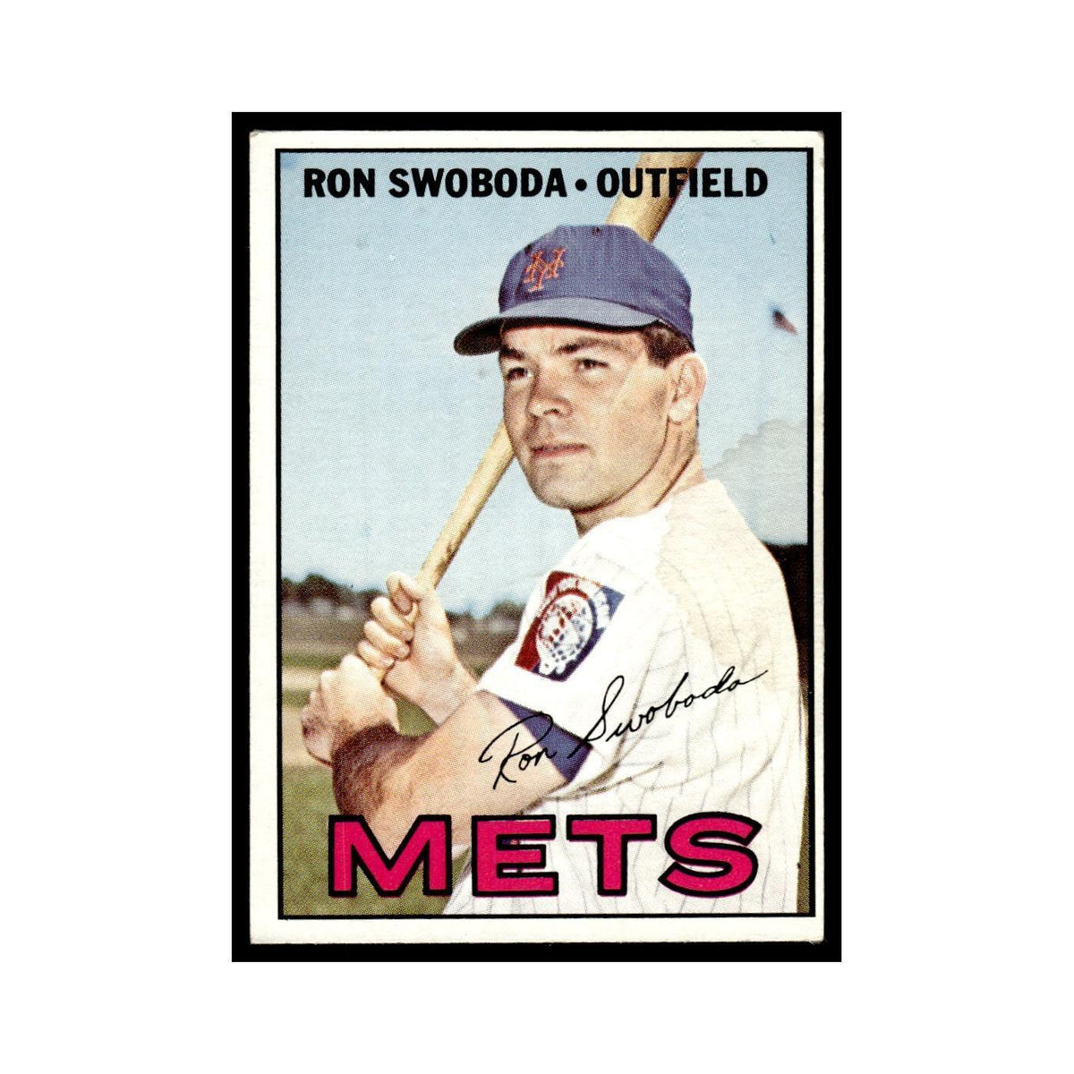1967 Topps Baseball Card (Damaged) Ron Swoboda Mets #264