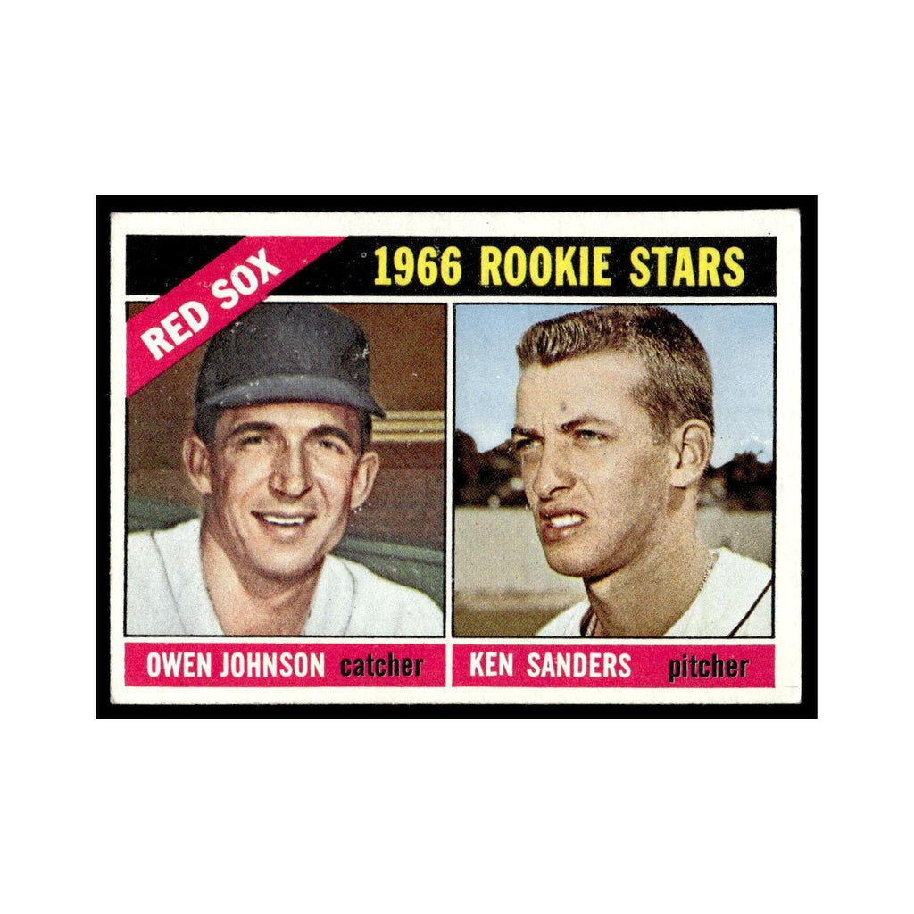 1967 Topps Baseball Card Owen Johnson/Ken Sanders RC Red Sox #356