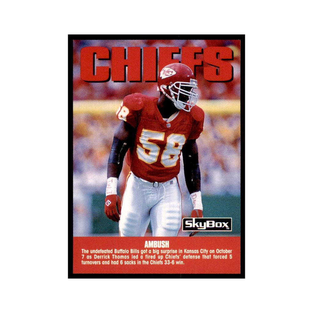 1992 SkyBox Derrick Thomas Chiefs Football Cards #288
