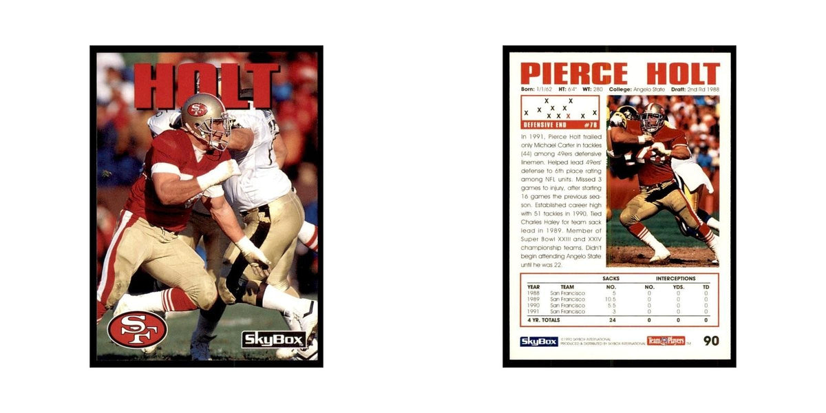 1992 SkyBox Pierce Holt Football Cards #90