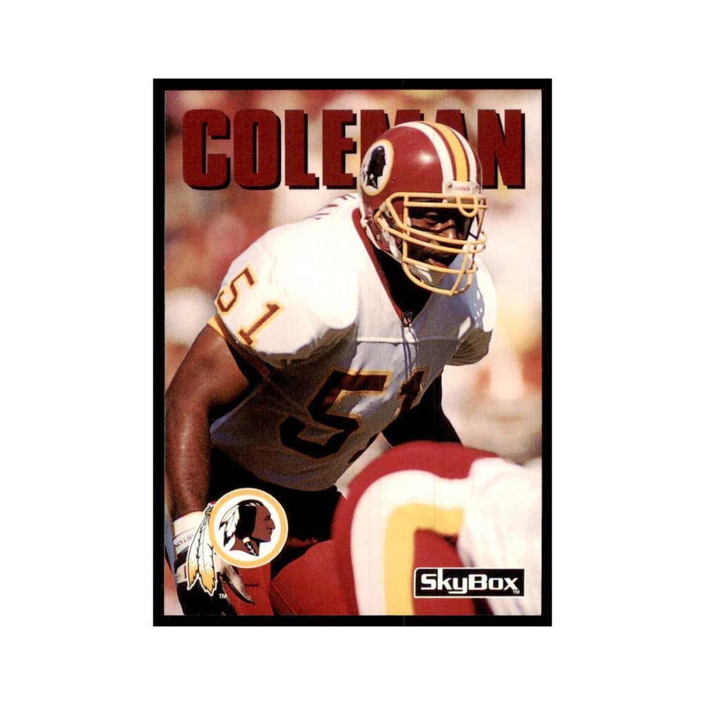 1992 SkyBox Monte Coleman Football Cards #266