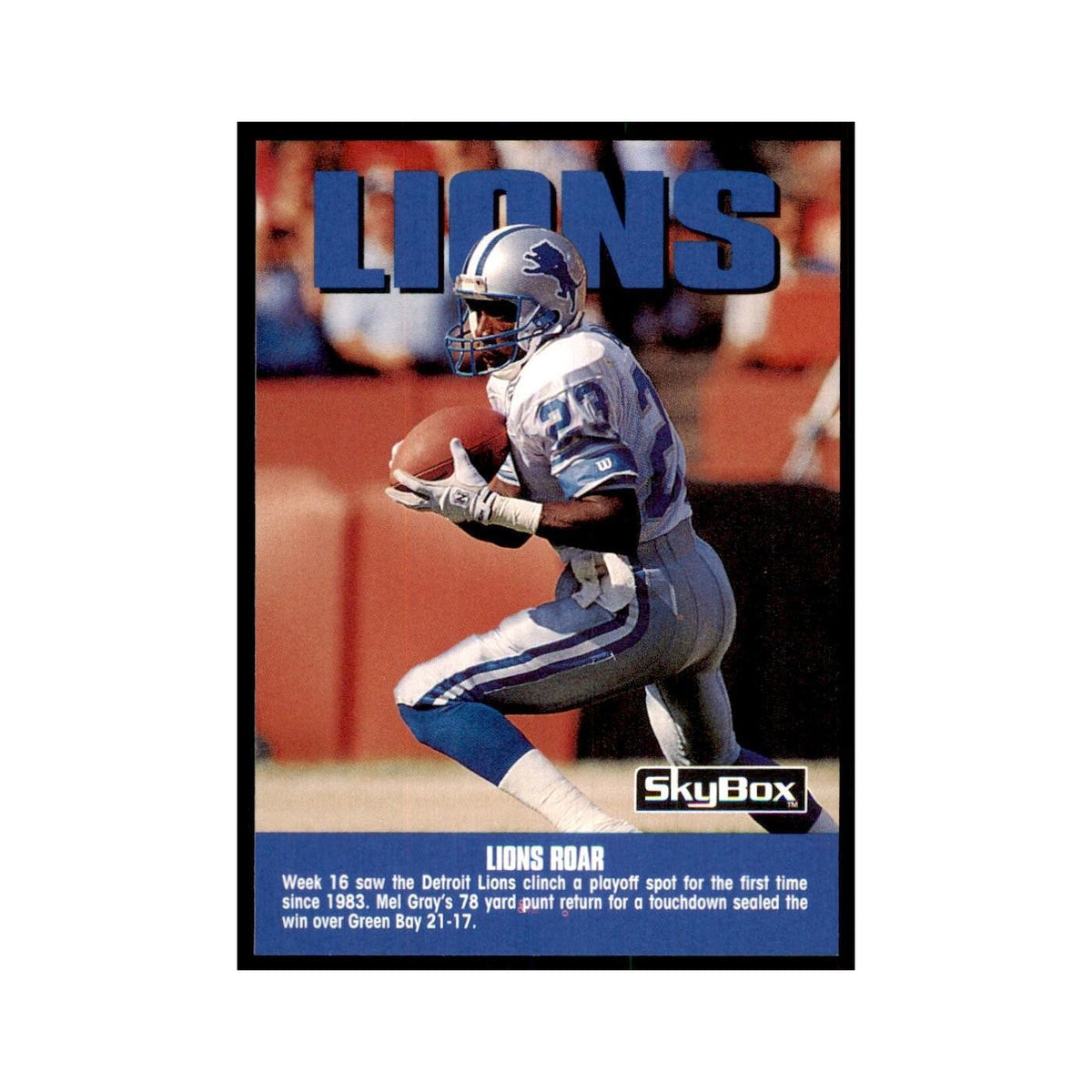 1992 SkyBox Mel Gray Football Cards #284