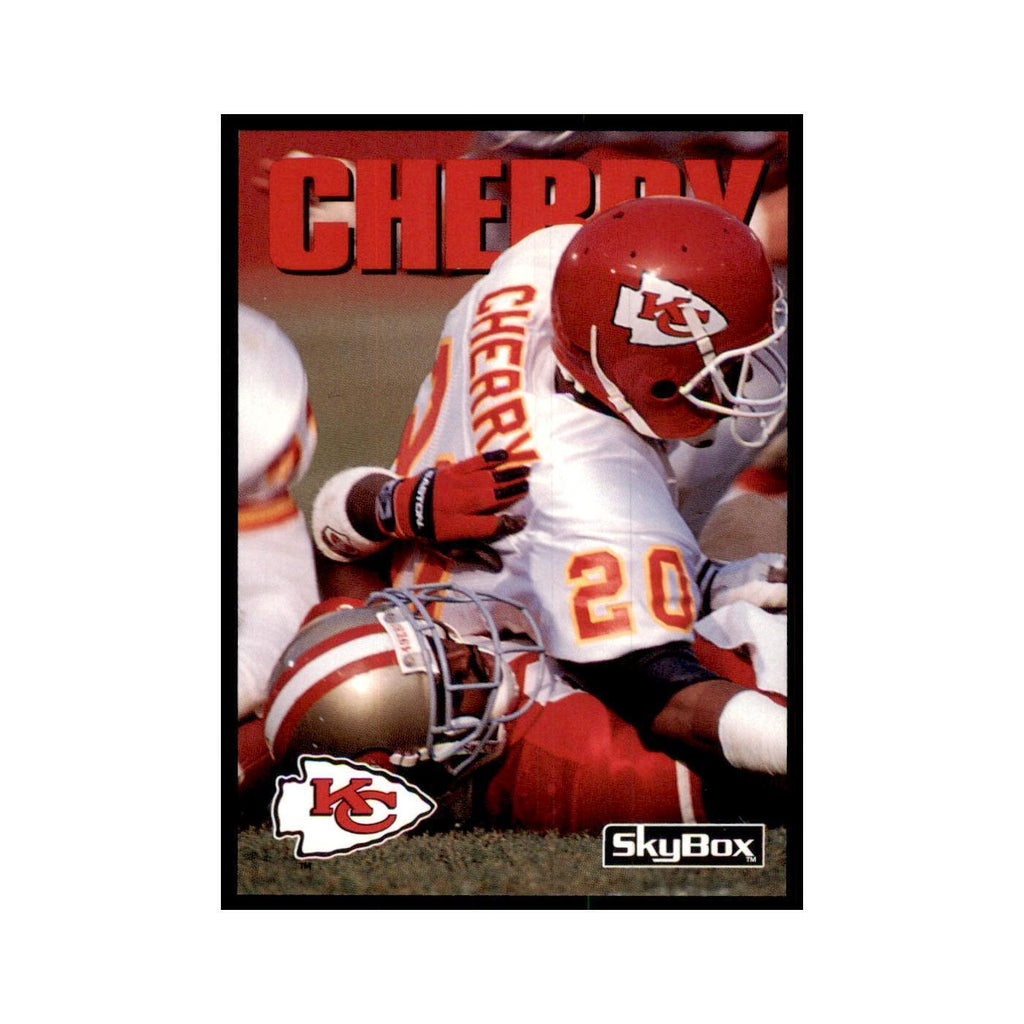 1992 SkyBox Deron Cherry Football Cards #166