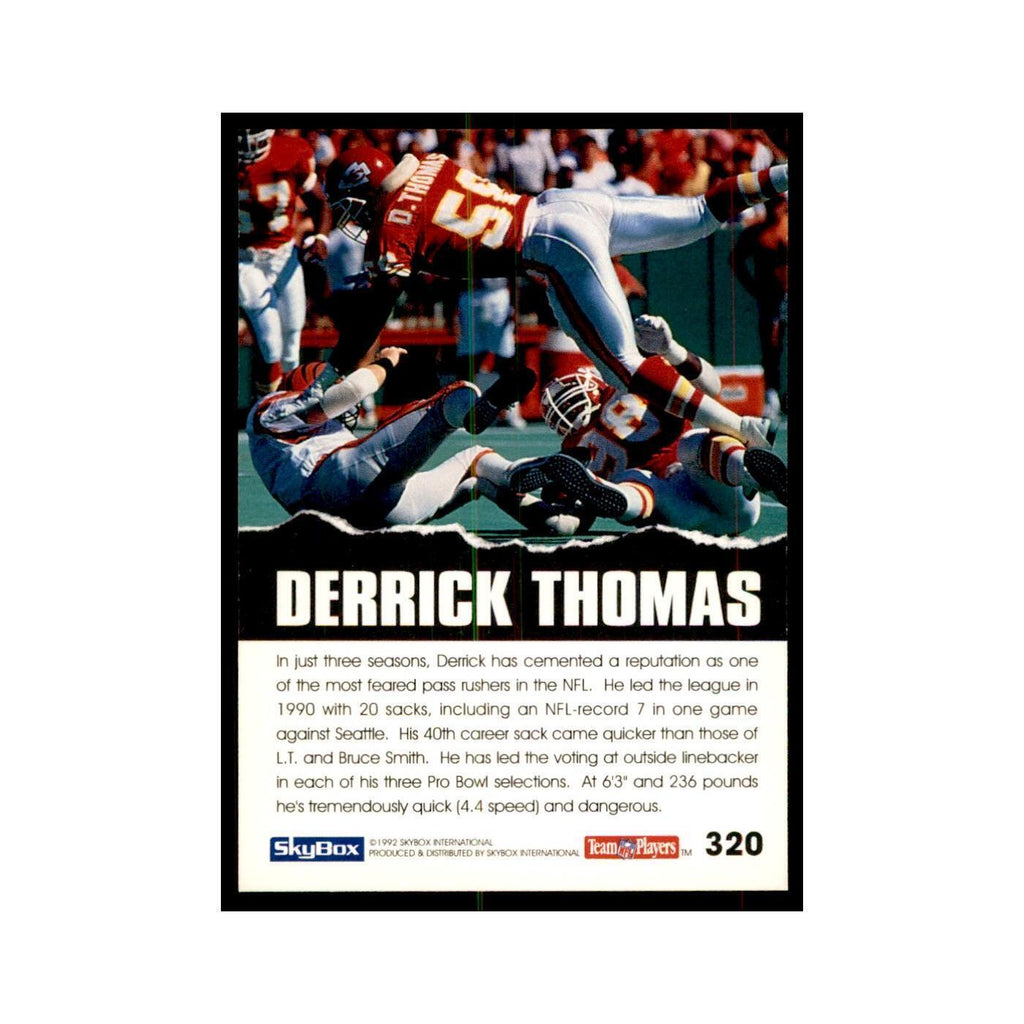 1992 SkyBox Derrick Thomas Football Cards #320