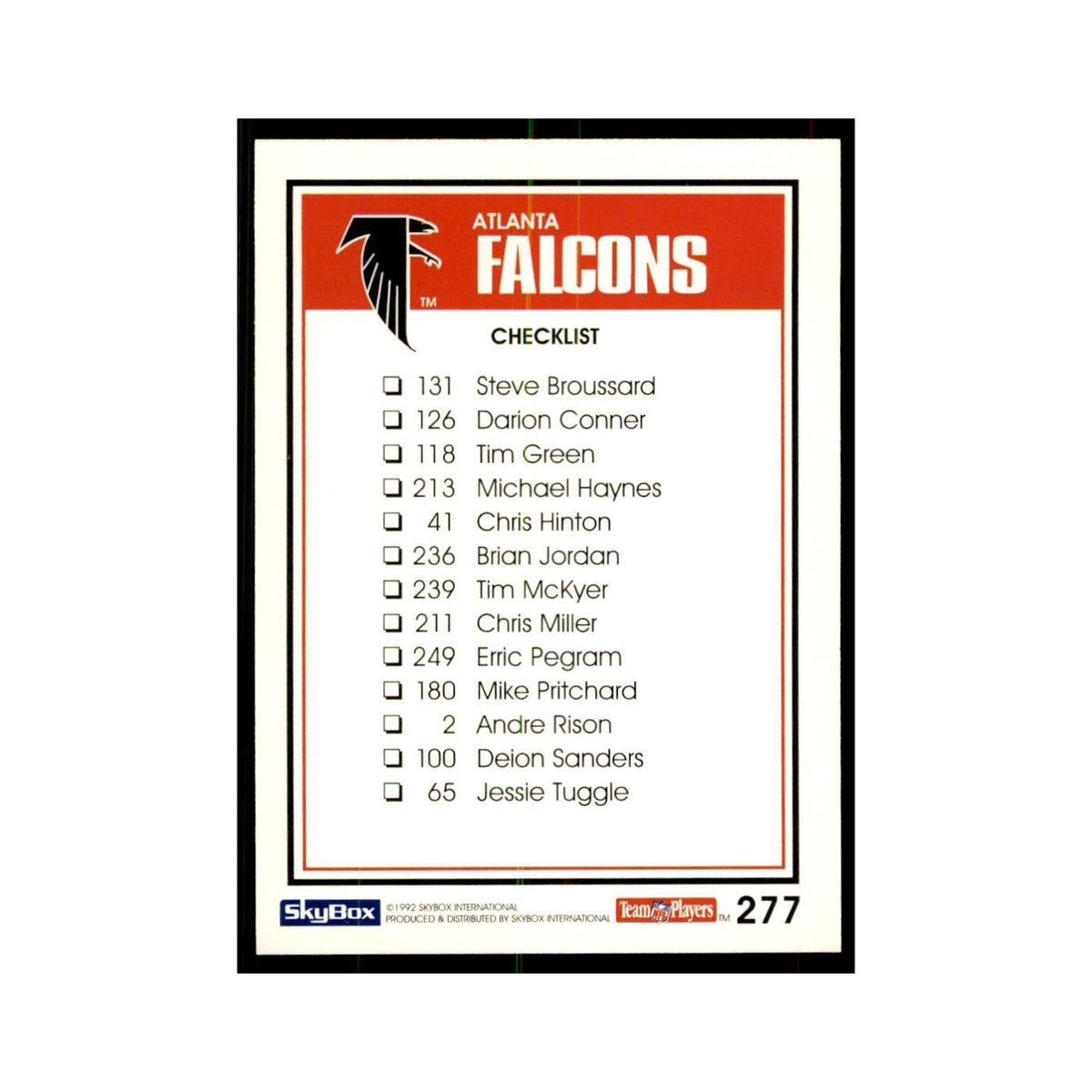 1992 SkyBox Michael Haynes Football Cards #277