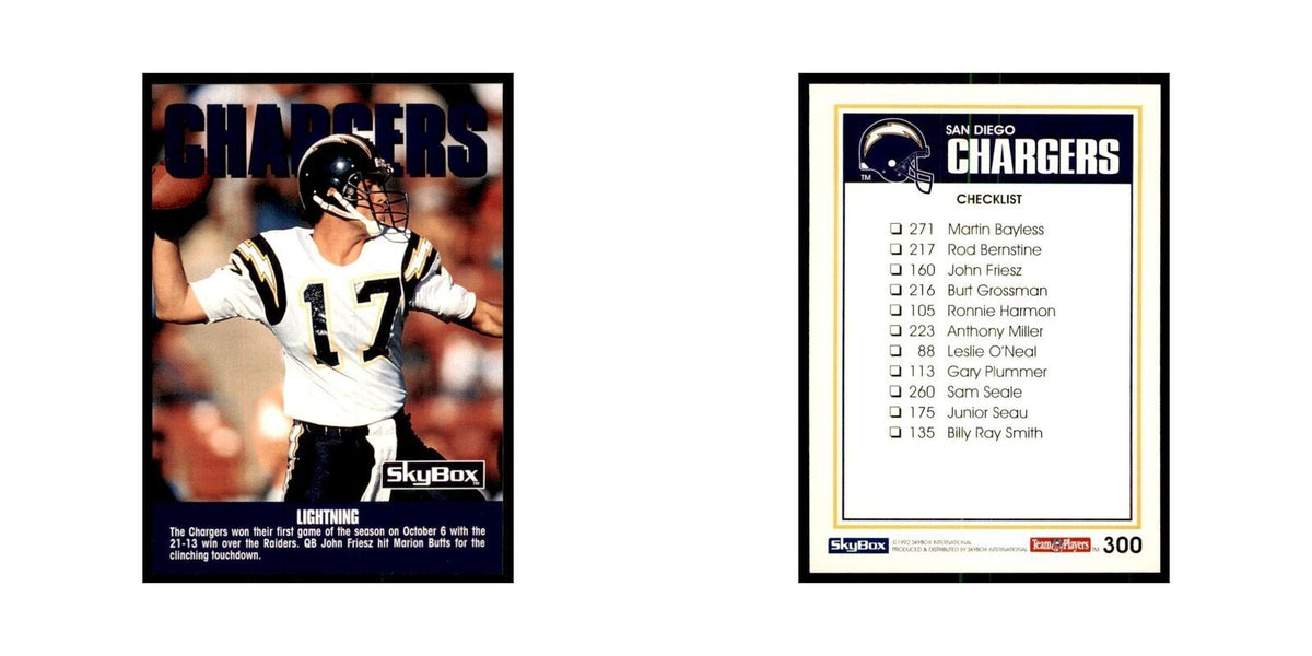 1992 SkyBox John Friesz Football Cards #300
