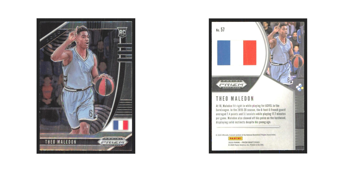 2020 Panini Prizm Draft Theo Maledon RC ASVEL Basket #57